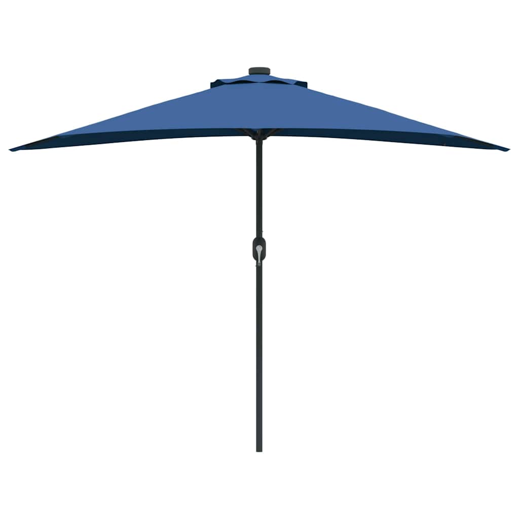 Garden Parasol Azurblau 294 x 150 x 224 cm Polyester and Steel