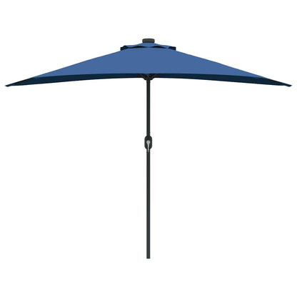 Garden Parasol Azurblau 294 x 150 x 224 cm Polyester and Steel