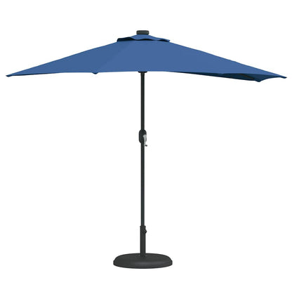 Garden Parasol Azurblau 294 x 150 x 224 cm Polyester and Steel