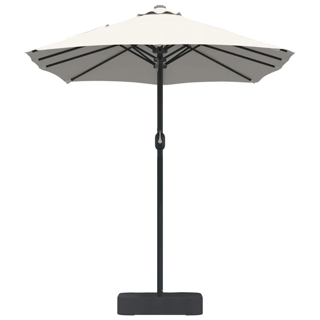 Garden Parasol Sand 385 x 209 x 244 cm Polyester and Steel