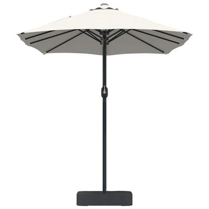Garden Parasol Sand 385 x 209 x 244 cm Polyester and Steel