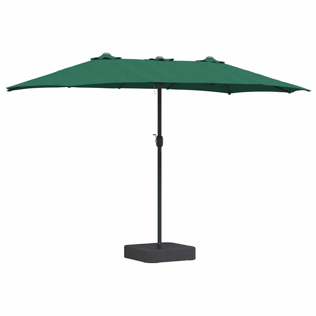 Garden Parasol Green 385 x 209 x 244 cm Polyester and Steel