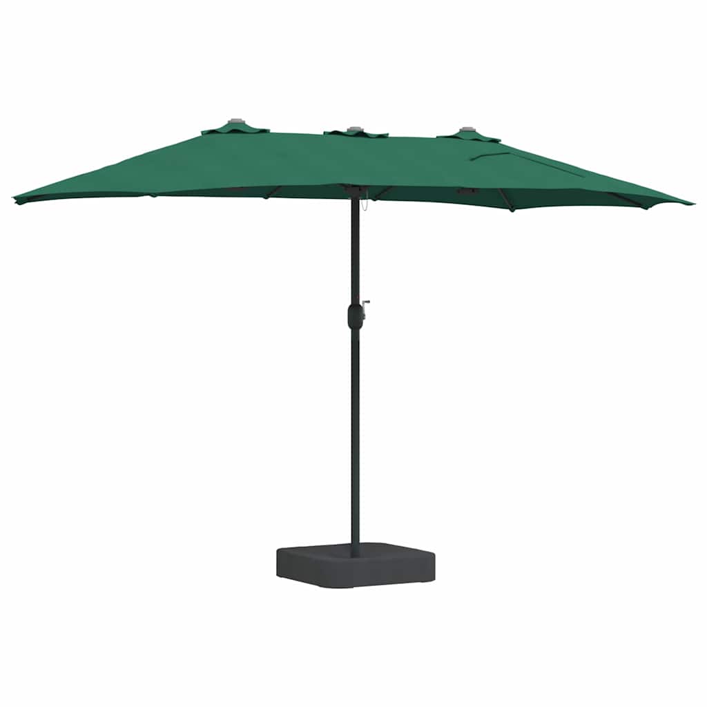 Garden Parasol Green 385 x 209 x 244 cm Polyester and Steel