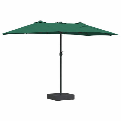 Garden Parasol Green 385 x 209 x 244 cm Polyester and Steel