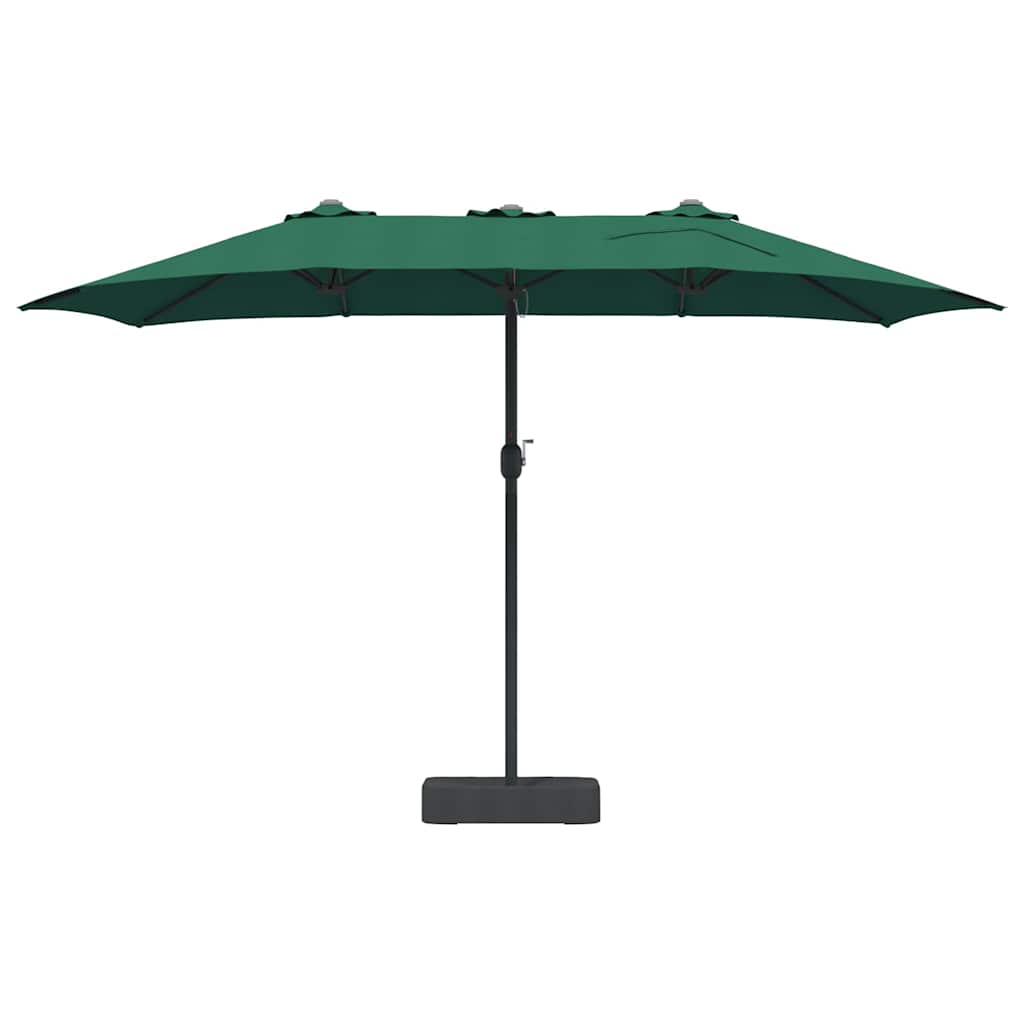 Garden Parasol Green 385 x 209 x 244 cm Polyester and Steel