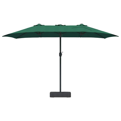 Garden Parasol Green 385 x 209 x 244 cm Polyester and Steel