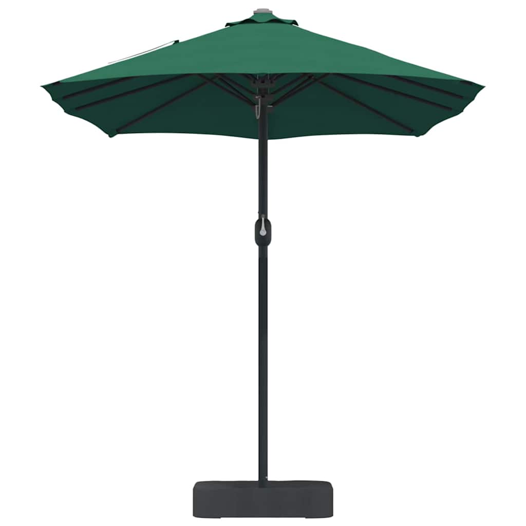 Garden Parasol Green 385 x 209 x 244 cm Polyester and Steel