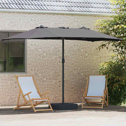 Garden Parasol Anthracite 385 x 209 x 244 cm