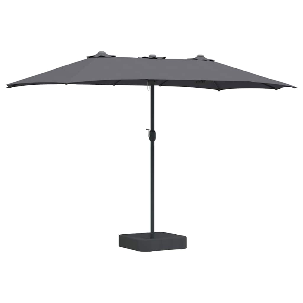 Garden Parasol Anthracite 385 x 209 x 244 cm
