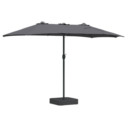 Garden Parasol Anthracite 385 x 209 x 244 cm