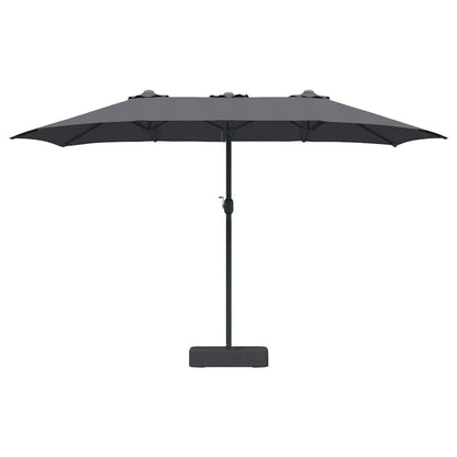 Garden Parasol Anthracite 385 x 209 x 244 cm