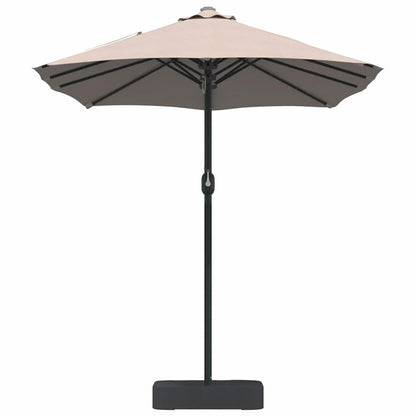 Garden Parasol Taupe 385 x 209 x 244 cm Polyester and Steel