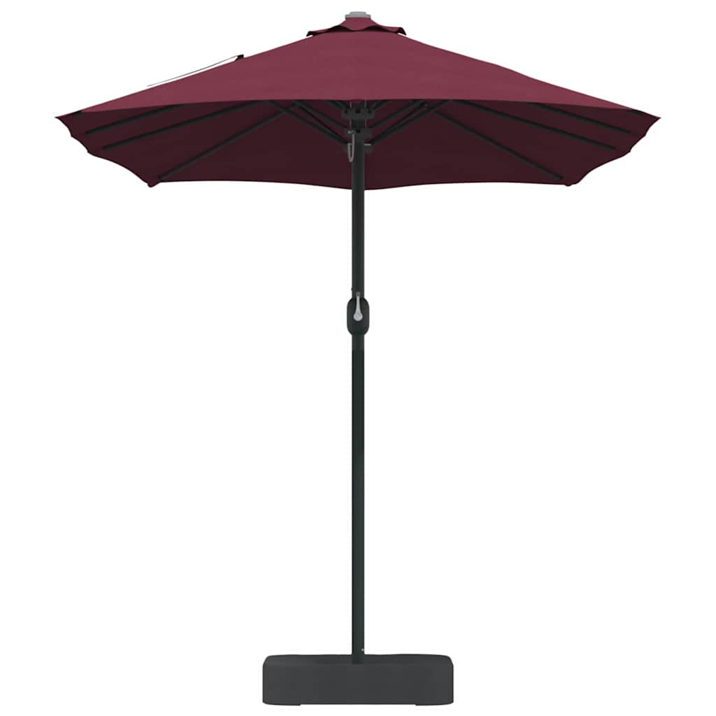 Garden Parasol Bordeaux Red 385 x 209 x 244 cm