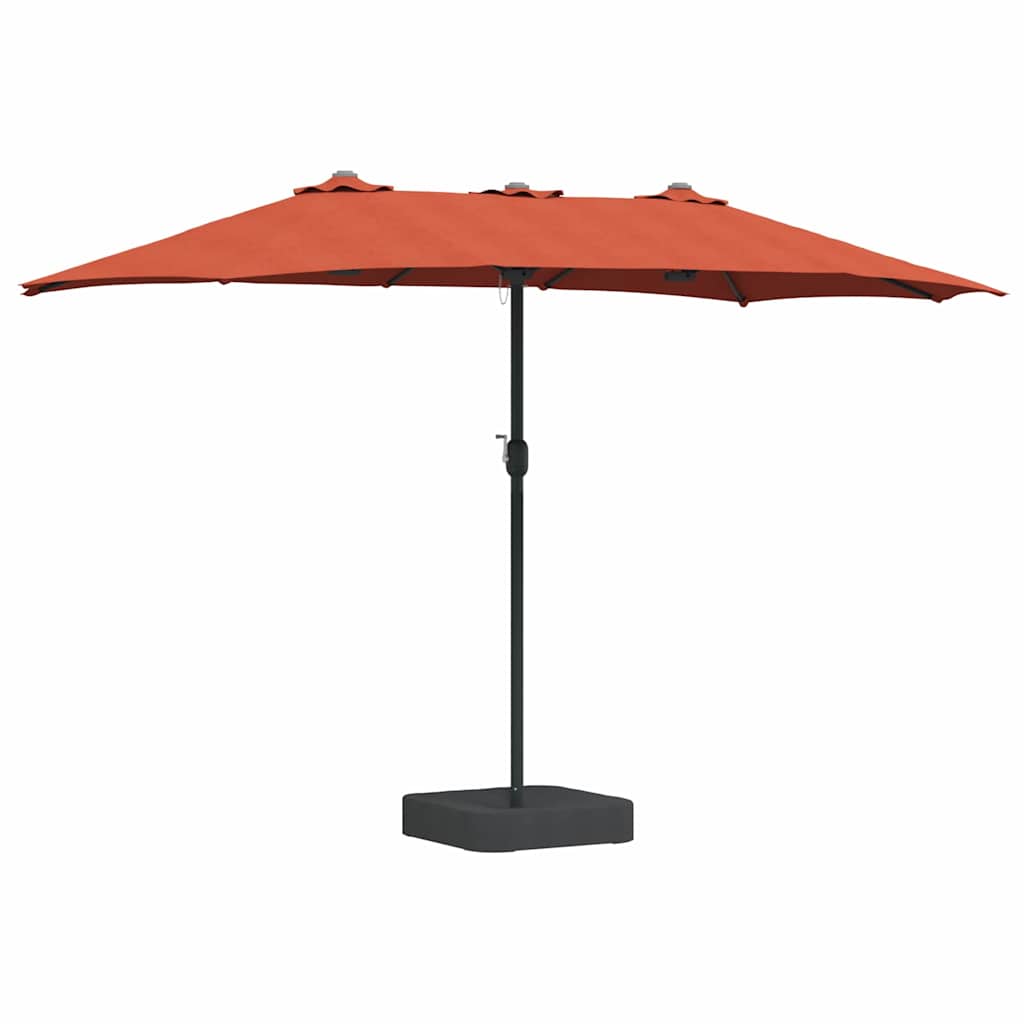 Garden Parasol Terracotta 385 x 209 x 244 cm