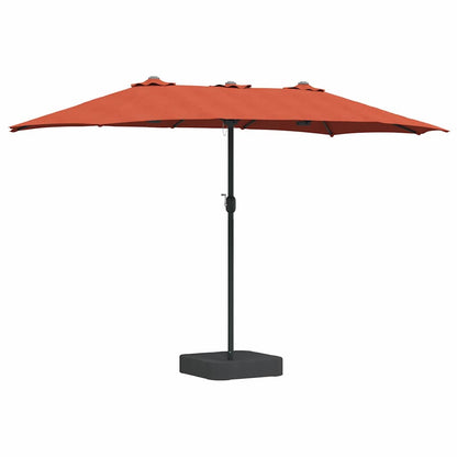 Garden Parasol Terracotta 385 x 209 x 244 cm