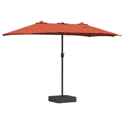 Garden Parasol Terracotta 385 x 209 x 244 cm