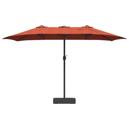 Garden Parasol Terracotta 385 x 209 x 244 cm