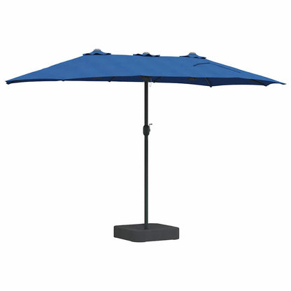 Garden Parasol Azurblau 385 x 209 x 244 cm Polyester and Steel