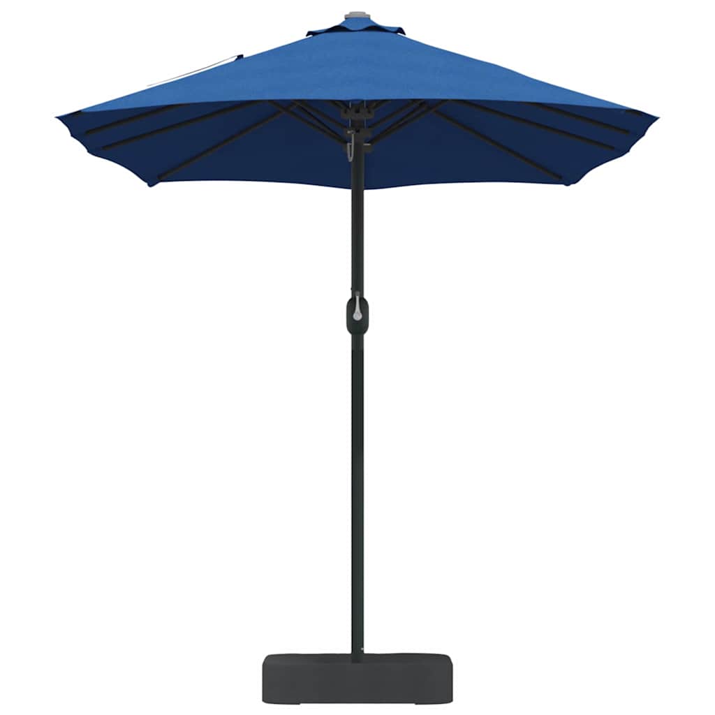 Garden Parasol Azurblau 385 x 209 x 244 cm Polyester and Steel