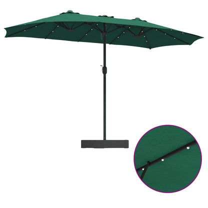 Garden Parasol Green 385 x 209 x 244 cm Polyester
