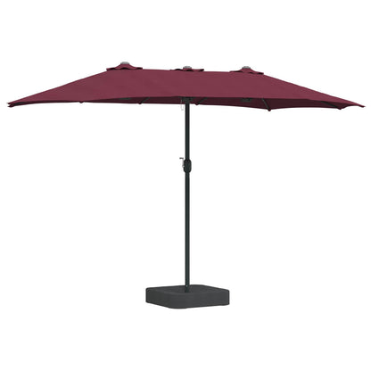 Garden Parasol Bordeaux Red 385 x 209 x 244 cm Polyester