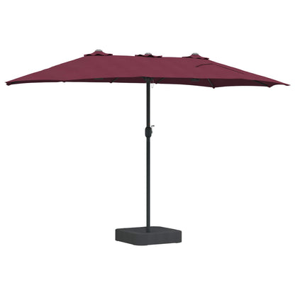 Garden Parasol Bordeaux Red 385 x 209 x 244 cm Polyester