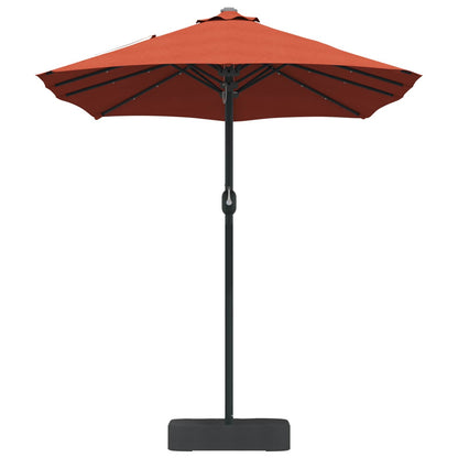 Garden Parasol Terracotta 385 x 209 x 244 cm Polyester