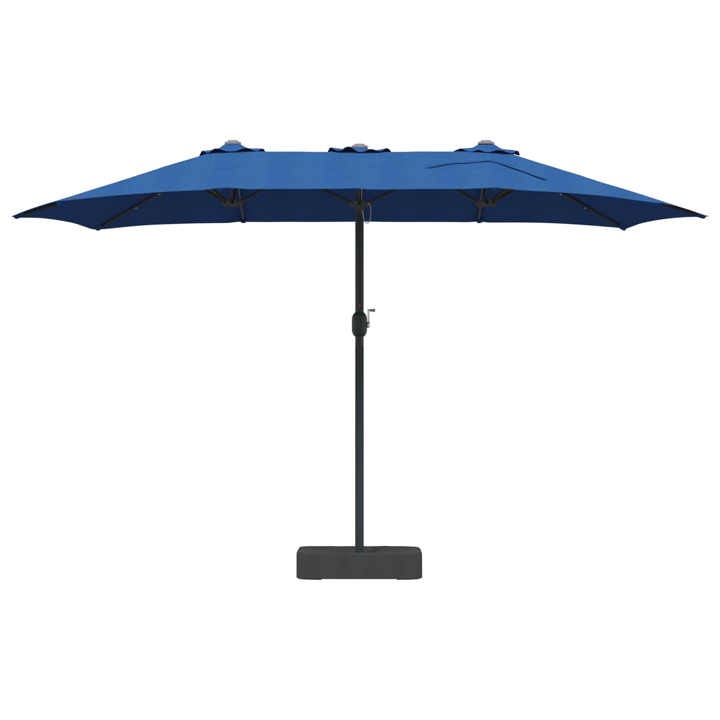 Garden Parasol Azurblau 385 x 209 x 244 cm Polyester
