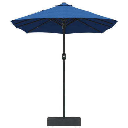 Garden Parasol Azurblau 385 x 209 x 244 cm Polyester