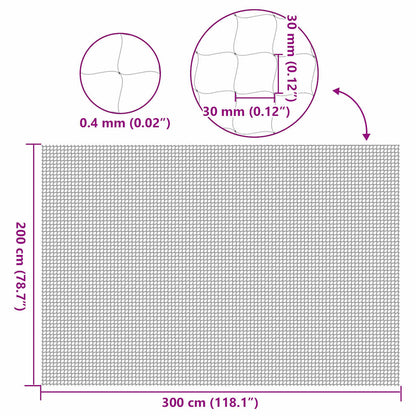 Cat Net Transparent 3x2 m Nylon