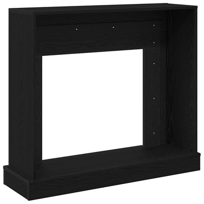 Fireplace Surround Black Oak 100x30x87.5 cm Engineered Wood