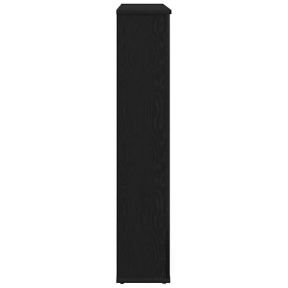 Fireplace Surround Black Oak 100x20x100 cm Engineered Wood