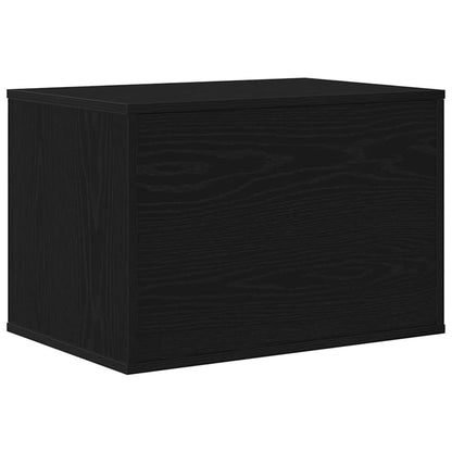 865986 vidaXL Cat Litter Box Enclosure Black Oak 60x40x40 cm Engineered Wood