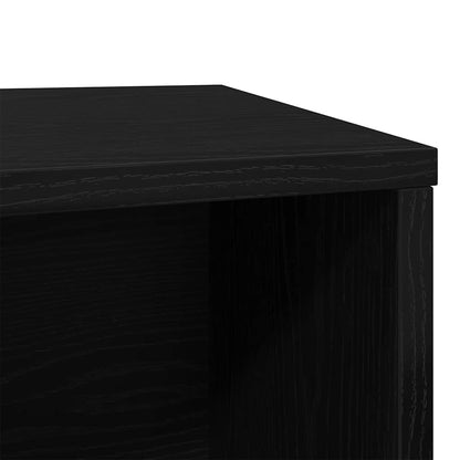 865986 vidaXL Cat Litter Box Enclosure Black Oak 60x40x40 cm Engineered Wood