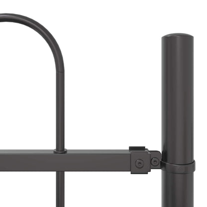 Garden Fence 2 pcs Grey 3.4 x 0.6 m Powder-coated Steel