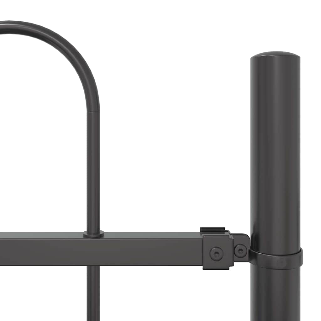 Garden Fence 4 pcs Grey 6.8 x 0.8 m Powder-coated Steel