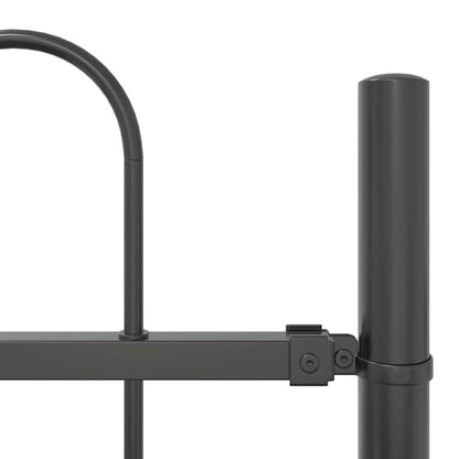 Garden Fence 4 pcs Grey 6.8 x 1 m Powder-coated Steel