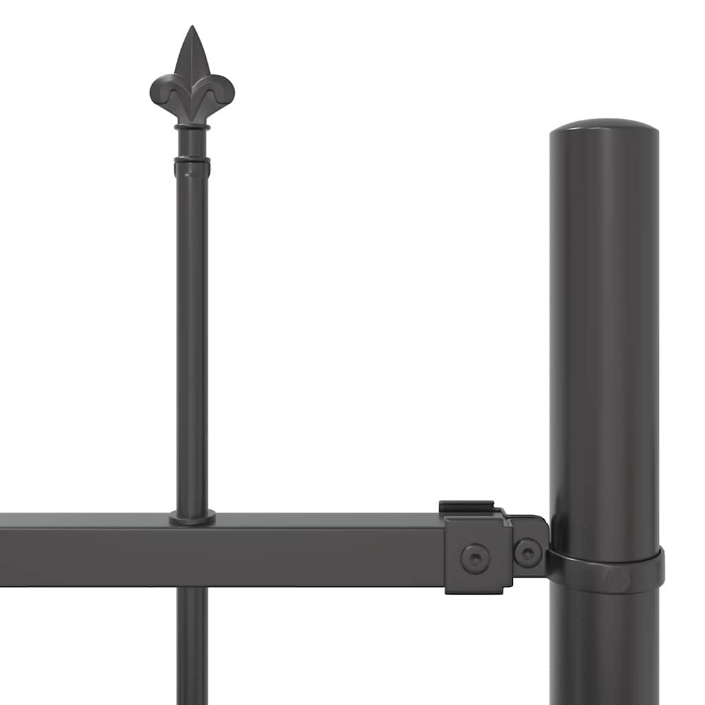 Garden Fence 8 pcs Grey 13.6 x 1.5 m Powder-coated Steel