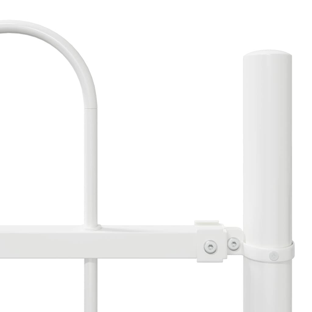 Garden Fence 8 pcs White 13.6 x 0.8 m Powder-coated Steel