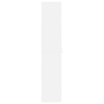 Shoe Cabinet 80 x 35.5 x 180 cm Engineered Wood White