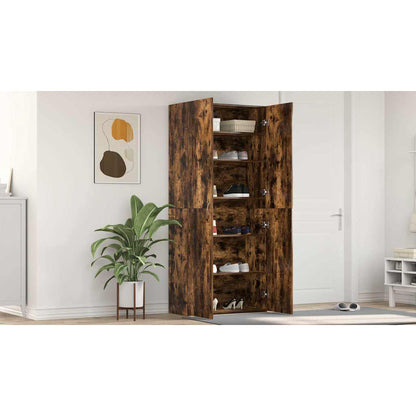 Shoe Cabinet Multicolour 80 x 35.5 x 180 cm Engineered wood