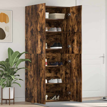Shoe Cabinet 80 x 35.5 x 180 cm Engineered Wood Multicolour