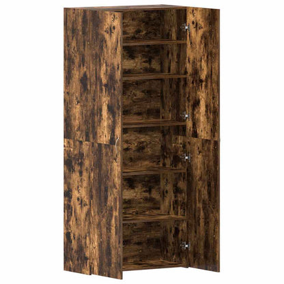 Shoe Cabinet 80 x 35.5 x 180 cm Engineered Wood Multicolour
