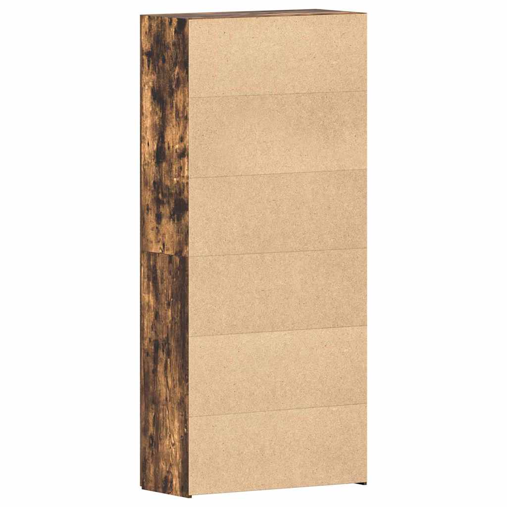 Shoe Cabinet 80 x 35.5 x 180 cm Engineered Wood Multicolour