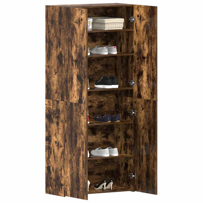 Shoe Cabinet 80 x 35.5 x 180 cm Engineered Wood Multicolour