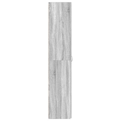Shoe Cabinet 80 x 35.5 x 180 cm Engineered Wood Grey