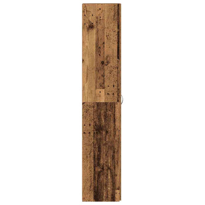 Shoe Cabinet with Door Brown 80 x 35.5 x 180 cm Engineered wood