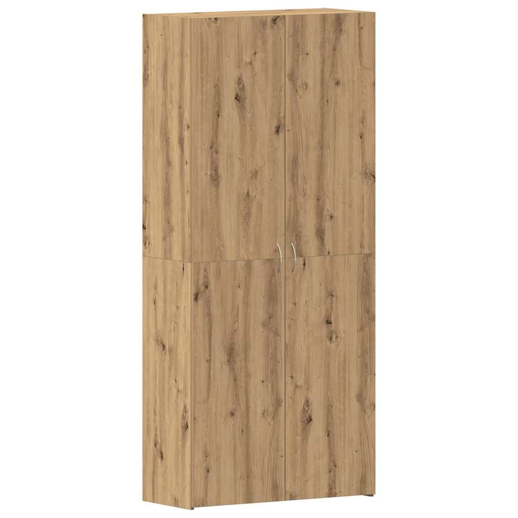 Shoe Cabinet 80 x 35.5 x 180 cm Engineered Wood Brown
