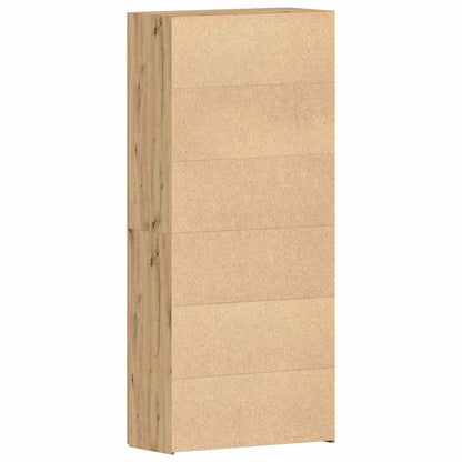 Shoe Cabinet 80 x 35.5 x 180 cm Engineered Wood Brown