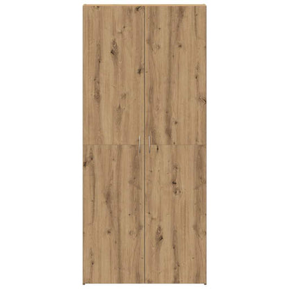 Shoe Cabinet 80 x 35.5 x 180 cm Engineered Wood Brown